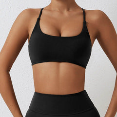 Crop Top Sports Bra: Comfortable Fit - LANIZI