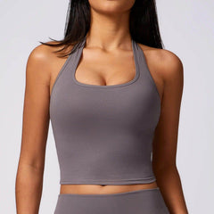 Spaghetti Strap Sports Bra - LANIZI