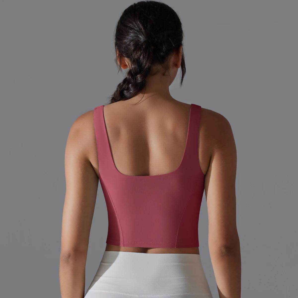 Longline Sports Bra: Supportive and Trendy - LANIZI