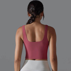 Longline Sports Bra: Supportive and Trendy - LANIZI