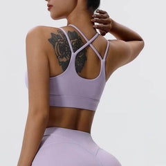Sports Bra with Tie Straps - LANIZI
