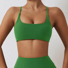 Crop Top Sports Bra: Comfortable Fit - LANIZI