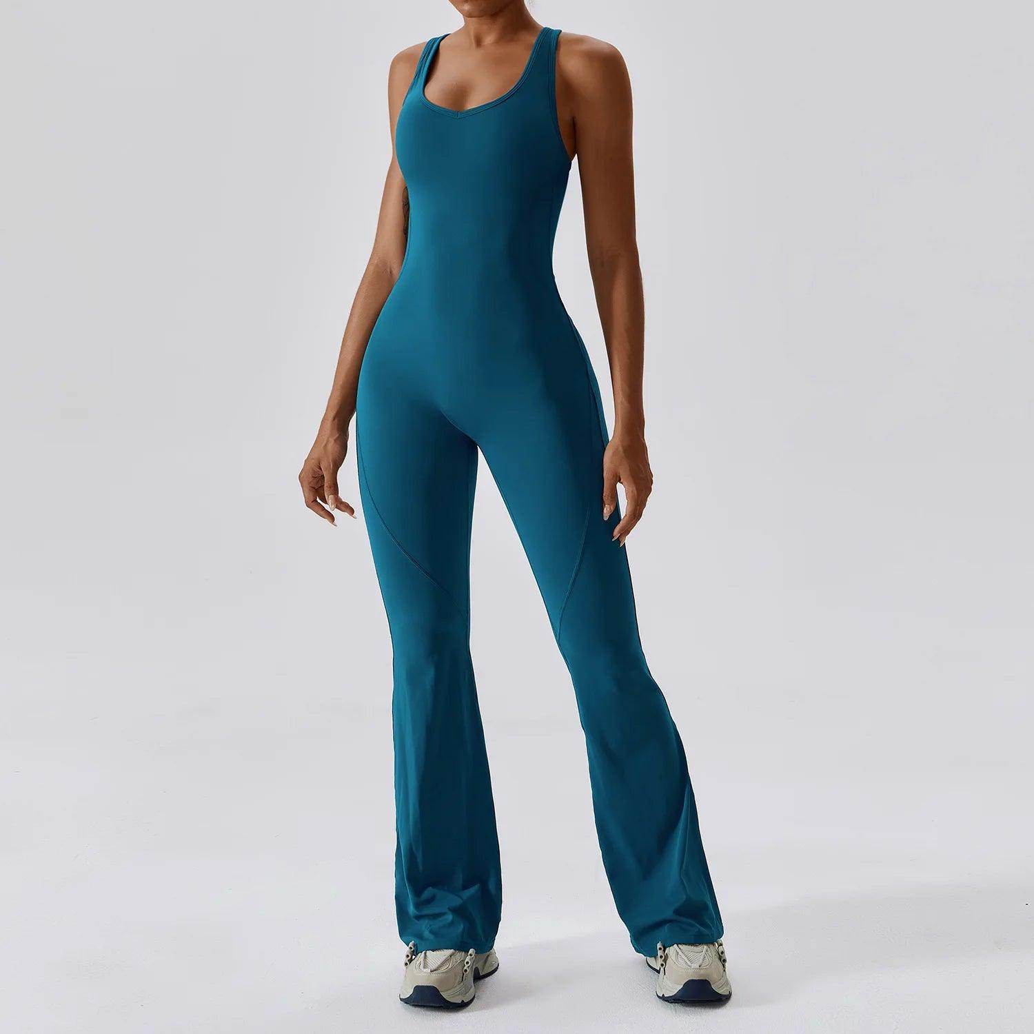 Black Bodysuit Women for Fitness - LANIZI