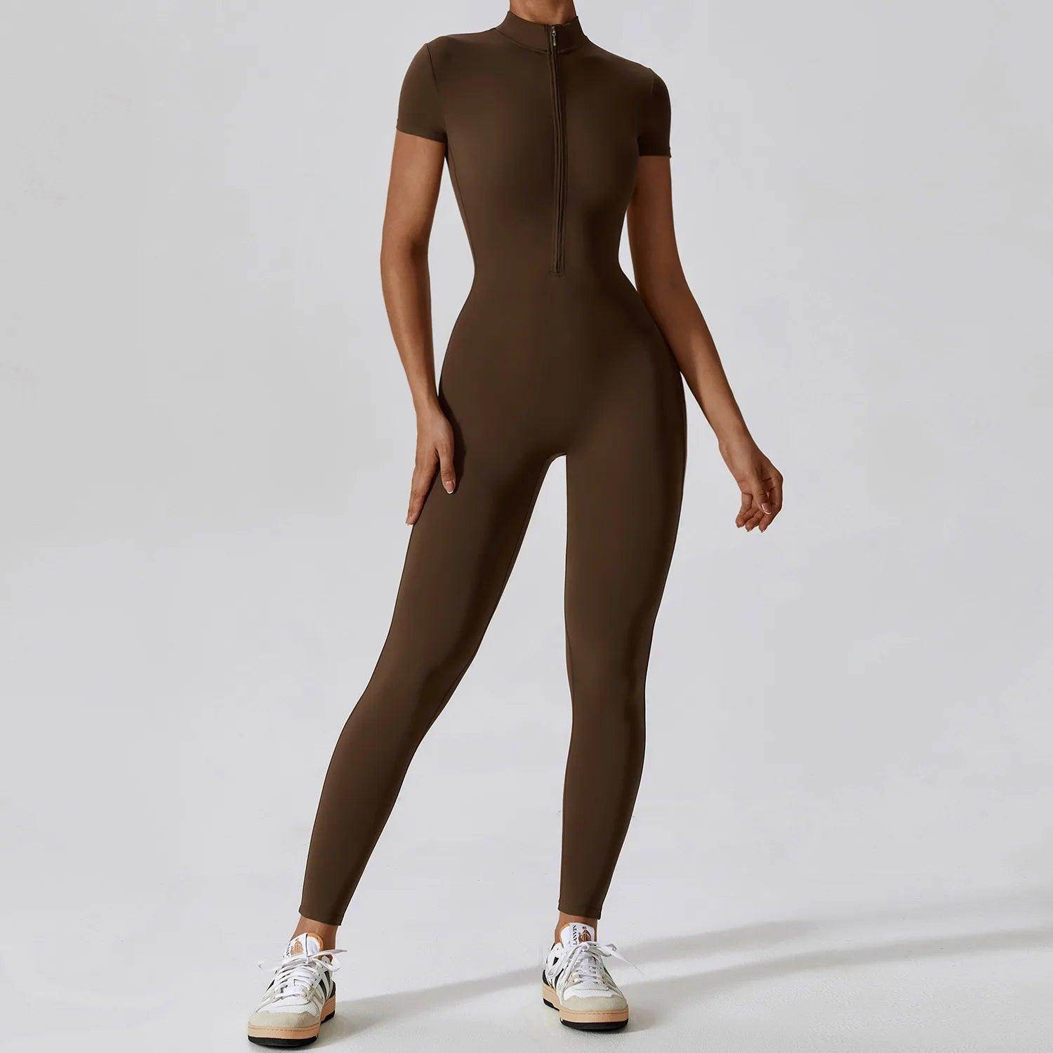 Silver Bodysuit for Stylish Gym Workouts - LANIZI