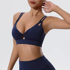 Sports Bra with Tie Straps - LANIZI