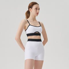 Matching pink running set for sporty looks