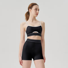 Matching pink running set for sporty looks