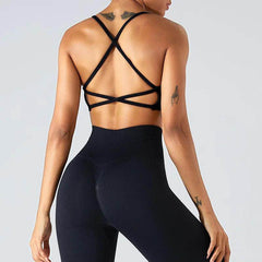 Strappy Back Sports Bra - LANIZI