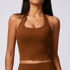 Spaghetti Strap Sports Bra - LANIZI