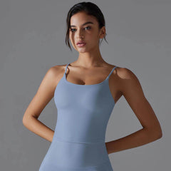 Longline Sports Bra: Ideal for Gym and Yoga - LANIZI