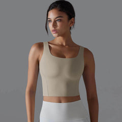 Longline Sports Bra: Supportive and Trendy - LANIZI