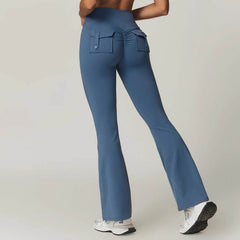 Pocket Flare Leggings: Style Meets Utility - LANIZI