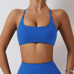 Crop Top Sports Bra: Comfortable Fit - LANIZI