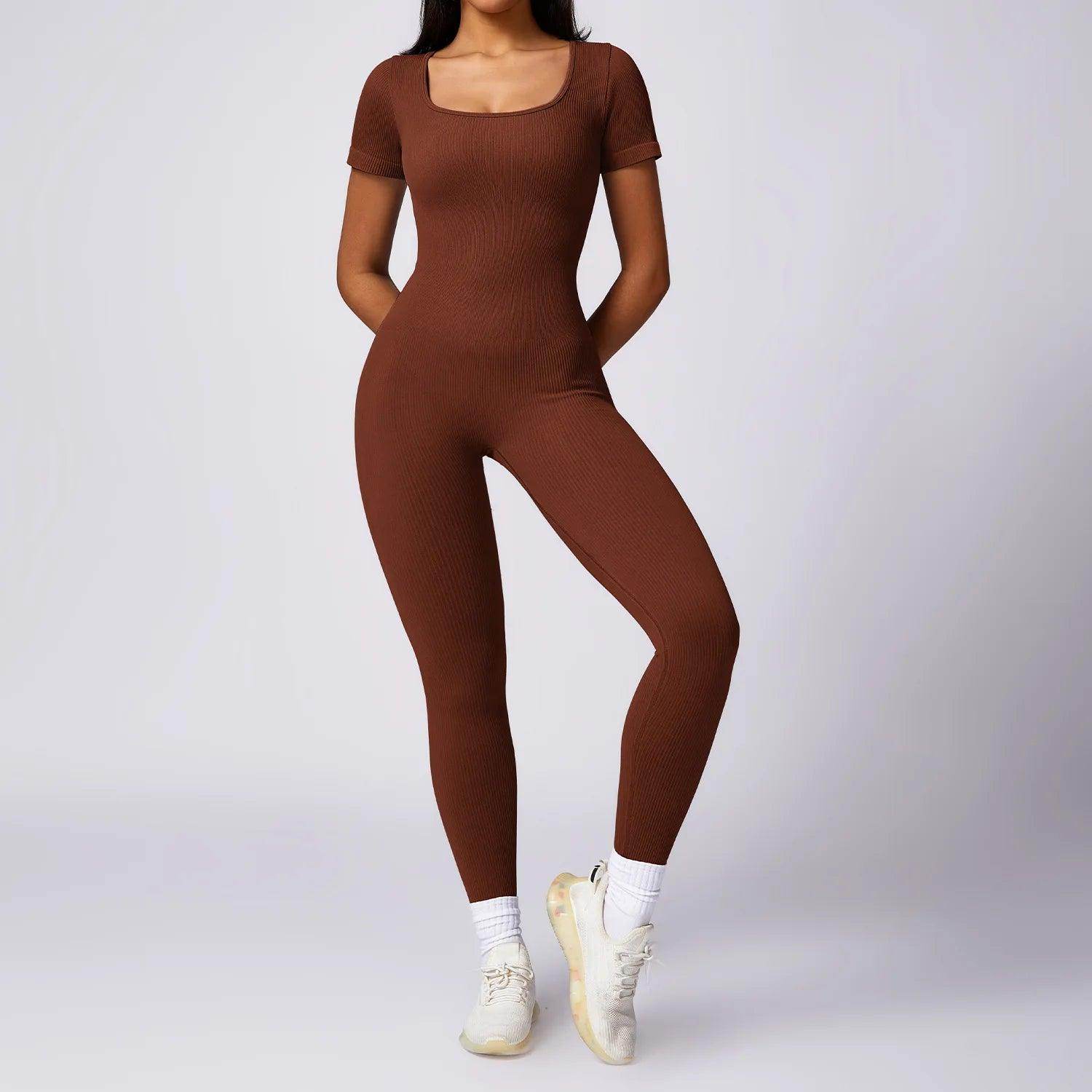 Black Body Suit for Gym Workouts - LANIZI