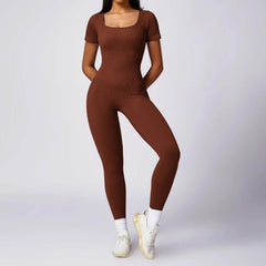 Black Body Suit for Gym Workouts - LANIZI