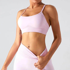 Strappy Back Sports Bra - LANIZI