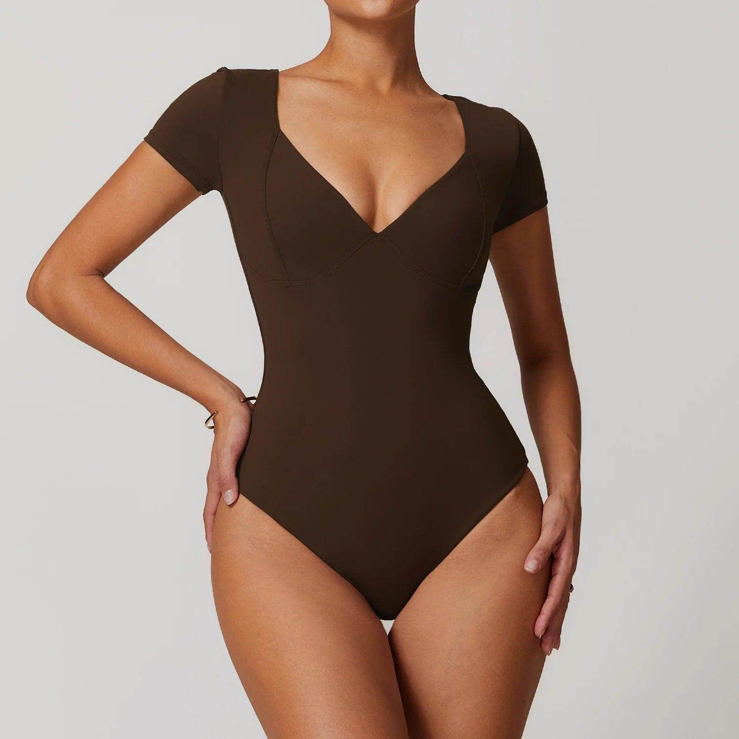 Sheer Bodysuit for Gym and Casual Wear - LANIZI