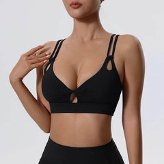 Sports Bra with Tie Straps - LANIZI