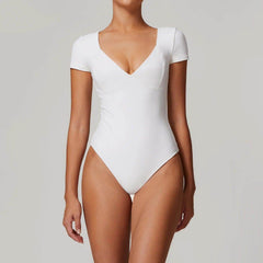 Sheer Bodysuit for Gym and Casual Wear - LANIZI