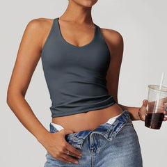 Halter Neck Sports Bra - LANIZI
