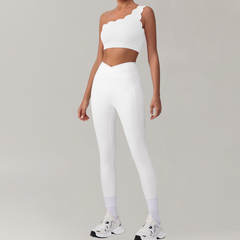 Soft white activewear set for daily comfort