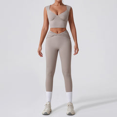 Comfy padded white workout set for daily wear