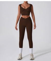 Comfy padded white workout set for daily wear