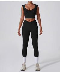 Comfy padded white workout set for daily wear