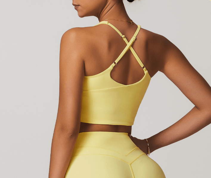 Stylish and functional yellow workout set for your routine - LANIZI