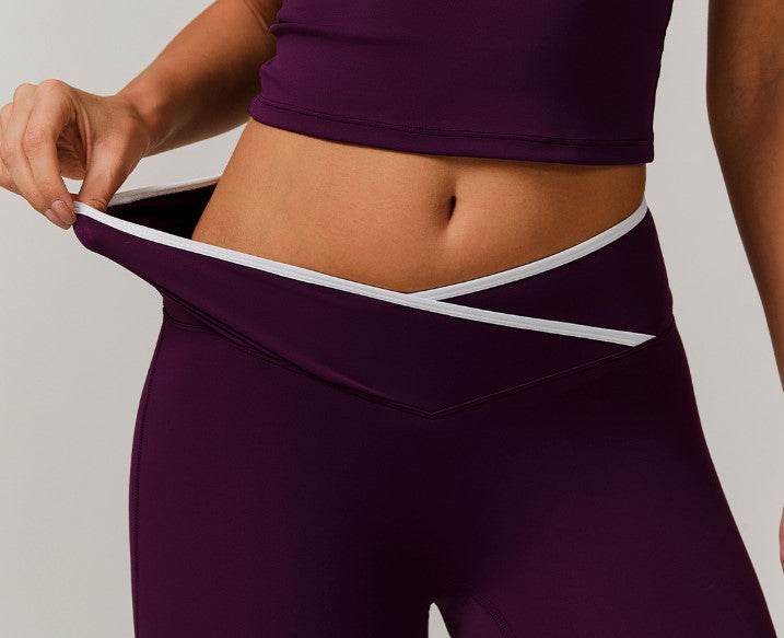 Stretchy flare leggings for pilates and yoga - LANIZI