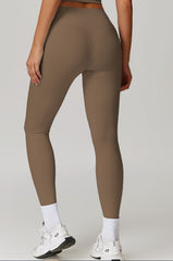 Red leggings for gym and activewear