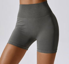Trendy black gym shorts for active women