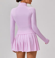 Baby pink workout set for training and stretching