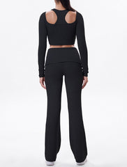 Trendy flared workout set for daily training Eco