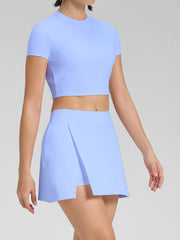 Soft and stretchy basic white workout set