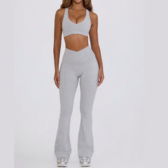 Stretchy pink lounge workout set for comfort