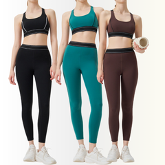 Stylish women’s white workout set
