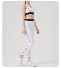 Stylish women’s white workout set