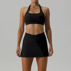 Sleek and chic white workout set for gym