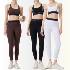 Stylish women’s white workout set