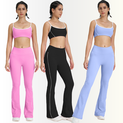 Pink gym wear set for stylish workouts