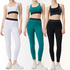 Stylish women’s white workout set