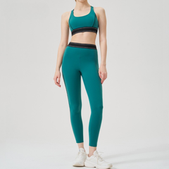 Stylish women’s white workout set