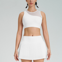 Matching light pink set for gym-ready looks