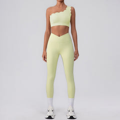 Soft white activewear set for daily comfort