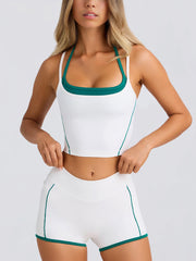 Hot pink sportswear set for confident workouts