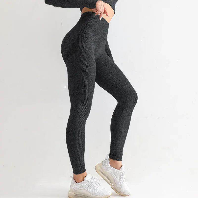 Black workout leggings are comfortable and stylish - Black - LANIZI