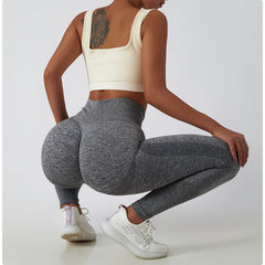 Soft grey leggings for yoga and pilates