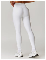 Minimalist white leggings for modern looks