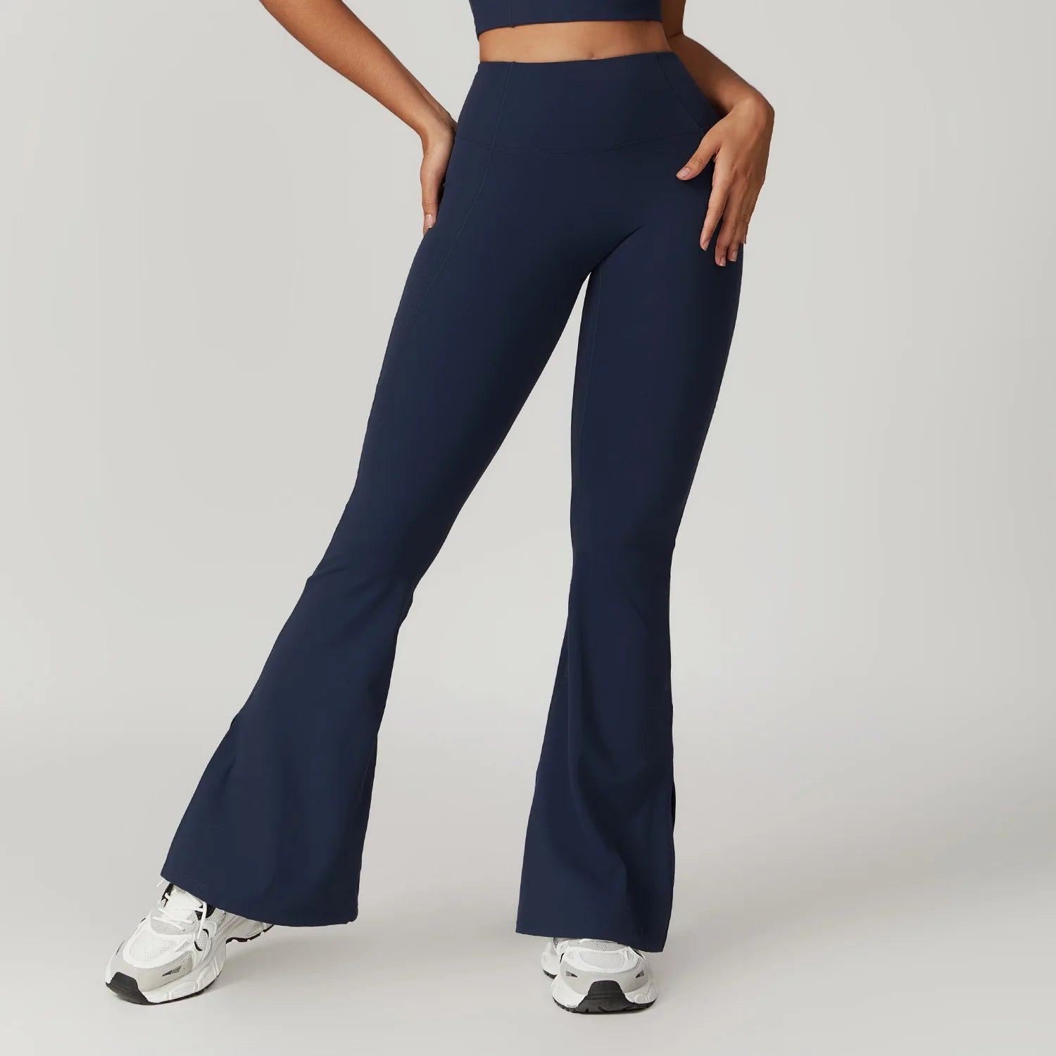 High-Waist Split Flare Leggings for a Flattering Look 4